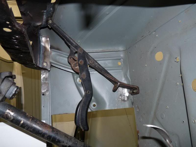 Hot Rods 40 Ford car E brake handle mounting help The H.A.M.B.